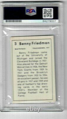 Benny Friedman Signed 1977 TD Card PSA/DNA slabbed authentic RARE HOF 2005