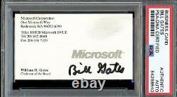 Bill Gates Signed Autographed Microsoft Business Card Auto Slabbed PSA/DNA RARE
