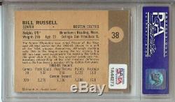 Bill Russell 1961 Fleer Vintage Card Signed Auto Autograph PSA/DNA Slabbed #38