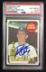 Bobby Cox 1969 Topps #237 Rookie Rc Signed Auto Psa/dna Slab Yankees Braves Hof