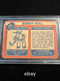 Bobby Hull signed 1968-69 Topps Card PSA DNA Slabbed Auto 10 Inscribed HOF C1085