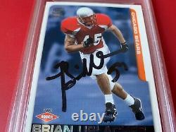 Brian Urlacher Bears HOF 2000 Pacific Card Rookie Signed Auto PSA/DNA Slabbed
