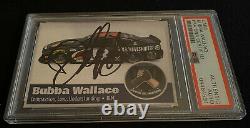 Bubba Wallace Signed Autograph Slabbed Custom Nascar Card PSA DNA