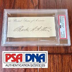 CHESTER A. ARTHUR PSA/DNA Slab AS PRESIDENT Autograph Cut Signature SIGNED