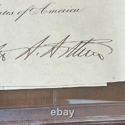 CHESTER A. ARTHUR PSA/DNA Slab AS PRESIDENT Autograph Cut Signature SIGNED