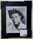 Chuck Connors Signed 8x10 Photo Psa/dna Slabbed The Rifleman Autographed Framed