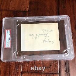 CY YOUNG PSA/DNA Slab Mint 9 Autograph Encapsulated Card Signed Baseball