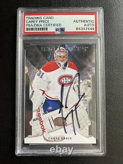 Carey Price AUTOGRAPH AUTO SIGNED PSA/DNA Slabbed 2011-12 Artifacts Card