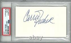 Carrie Fisher Signed Cut Signature Psa Dna Slabbed 84265108 (d) Star Wars Leia