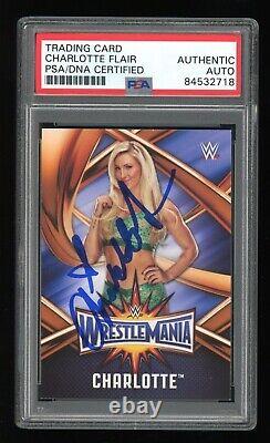 Charlotte Flair PSA/DNA Certified 2017 Topps WWE Autograph Auto Slabbed
