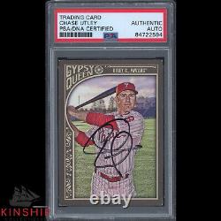 Chase Utley signed Topps 2015 Gypsy Queen Card PSA DNA Slabbed Auto HOF C1219
