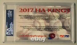 Chief Bender Signed Auto Autograph 2017 Ha Kings Psa/dna Slabbed