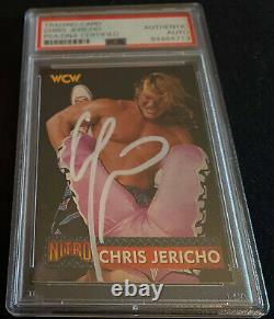 Chris Jericho Signed Autograph Slabbed 1999 WCW Topps Nitro Card PSA DNA WWE AEW