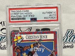 Christian Hosoi 236 1991 Signed Autographed Si For Kids Card Psa Dna Slabbed
