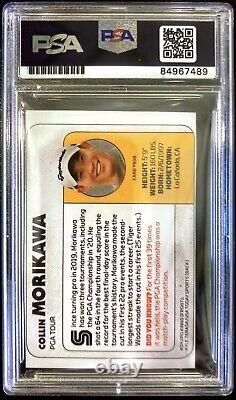 Collin Morikawa Signed 2020 SI For Kids Rookie RC Card PSA/DNA Slab