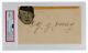 Cy Young Signed 1951 Government Postcard Slabbed Psa/dna Mint 9
