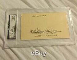 DAZZY VANCE Signed AUTO HOF Index PSA/DNA Slabbed Beautiful AUTOGRAPH