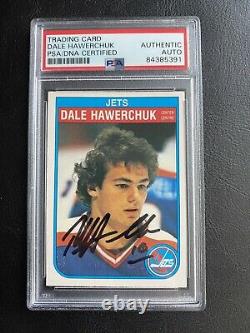 Dale Hawerchuk AUTO SIGNED PSA/DNA Slabbed 1982 O Pee Chee Rookie Card