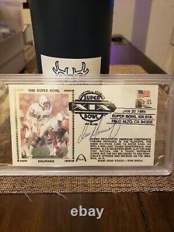 Dan Marino Signed Auto First Day Cover Psa/dna Slabbed 1985 Super Bowl Dolphins