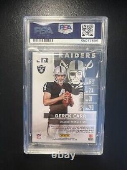 Derek Carr Signed 2014 Panini Contenders Rookie Ticket RPA #RTS-30 PSA/DNA Slab