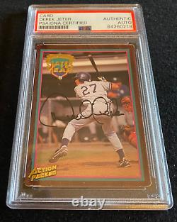 Derek Jeter Signed Slabbed Autograph 1995 Action Packed PSA DNA Yankees