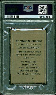 Dodgers Jackie Robinson Signed 1952 Berk Ross Card Auto Graded 9 PSA/DNA Slabbed