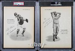 Dodgers Roy Campanella & Don Newcome Signed 8x10.75 Book Page PSA/DNA Slabbed