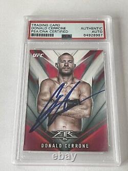 Donald Cerrone Cowboy Signed UFC FIRE? Card Slabbed PSA DNA PSA/DNA a
