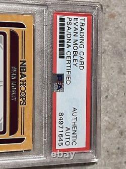 EVAN MOBLEY Signed Hoops Class Of 2021 Rookie Card PSA / DNA Slab Autograph RC