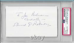 Edward G Robinson Signed, PSA/DNA Certified and Slabbed Page Cut