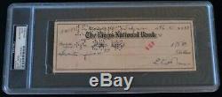 Eliot Ness FBI Signed Cancelled Check 1946 UNTOUCHABLES PSA/DNA Authentic Slab