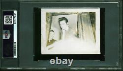 Elvis Presley Authentic Signed 2.75x3.5 Photo Autographed PSA/DNA Slabbed