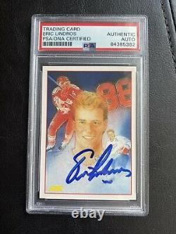 Eric Lindros AUTOGRAPHED AUTO SIGNED PSA/DNA Slabbed 1991 Score Card