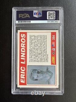 Eric Lindros AUTOGRAPHED AUTO SIGNED PSA/DNA Slabbed 1991 Score Card