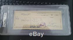 Errol Flynn PSA/DNA SLABBED HAND SIGNED AUTO AUTOGRAPH PERSONAL CHECK (10993)