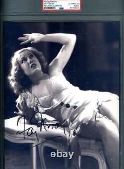 Fay Wray PSA DNA Coa Signed 8X10 Slabbed Photo Autograph