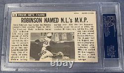 Frank Robinson 1964 TOPPS GIANTS SIGNED & Autographed Card PSA DNA slabbed Nice