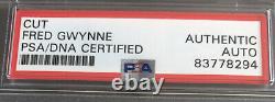 Fred Gwynne Herman Munster Signed Cut Slab Autographed PSA/DNA Authentic