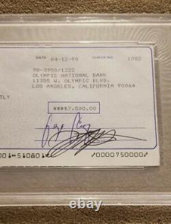 GEORGE CLOONEY autographed bank check (PSA/DNA) Batman ER OCEANS TWELVE Slabbed