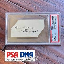 GROVER CLEVELAND PSA/DNA Slabbed AUTOGRAPH Cut Signature SIGNED 1903