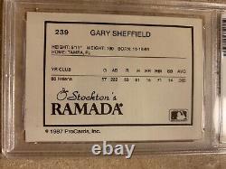 Gary Sheffield Autographed 1987 Pro Cards Rookie Graph PSA Certified Slabbed
