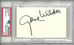 Gene Wilder Signed Cut Signature Psa Dna Slabbed 84397945 (d) Willy Wonka