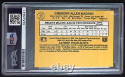 Greg Maddux Chicago Cubs 1987 Donruss #36 Rookie Rc Signed Auto Psa/dna Slab