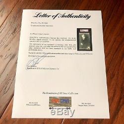 HARRY HOUDINI PSA/DNA LOA Hand Signed Post Card Photo Slabbed Autograph