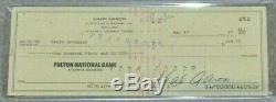 Hank Aaron Signed Auto Autographed 1977 Braves Bank Check PSA/DNA Slab 1657 Rare