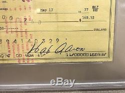 Hank Aaron Signed Auto Autographed 1977 Braves Bank Check PSA/DNA Slab 1657 Rare