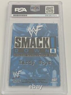 Hardy Boyz Jeff Matt 1999 WWF Comic Images Rookie Autograph PSA/DNA Slab RC