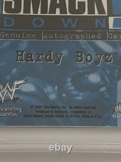 Hardy Boyz Jeff Matt 1999 WWF Comic Images Rookie Autograph PSA/DNA Slab RC