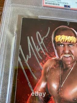 Hulk Hogan Signed WWE 2k15 Photo Card PSA DNA Coa Slabbed Autographed WWF