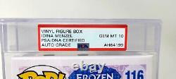 IDINA MENZEL Signed Frozen ELSA Funko POP! Figure PSA/DNA Graded 10 SLABBED